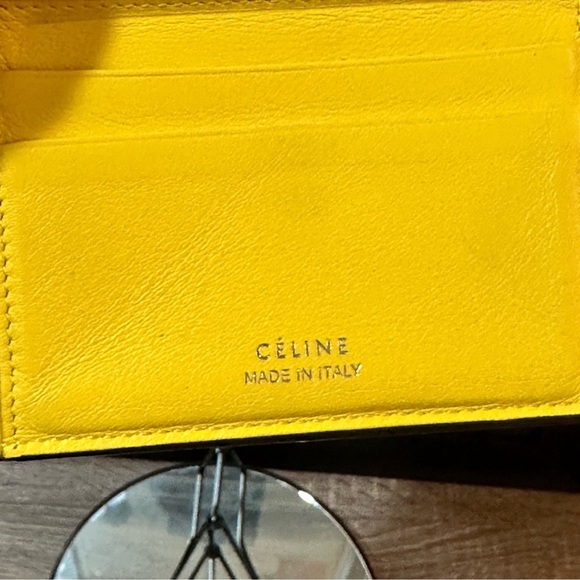 Celine Black Leather Small Trifold Wallet - Picture 10 of 14